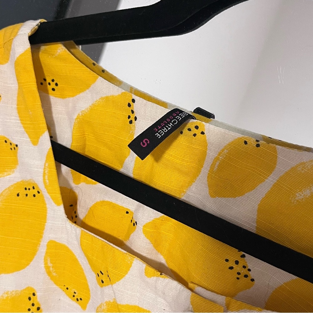 Yellow Lemon Pattern Blouse - Picture 2 of 4